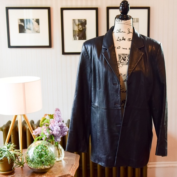 Valerie Stevens Jackets & Blazers - Valerie Black Leather Jacket